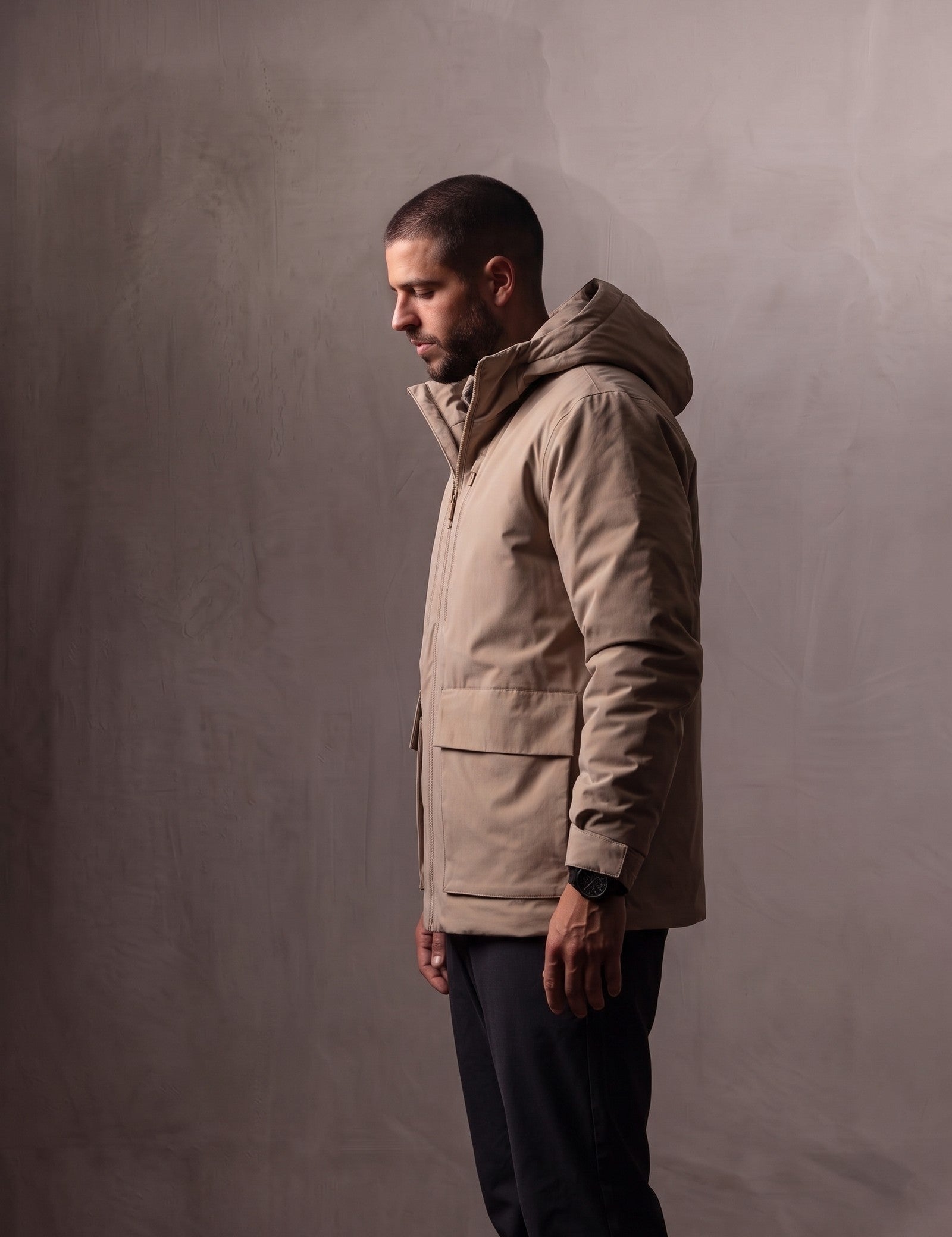 Light Padded Jacket, side view, full length