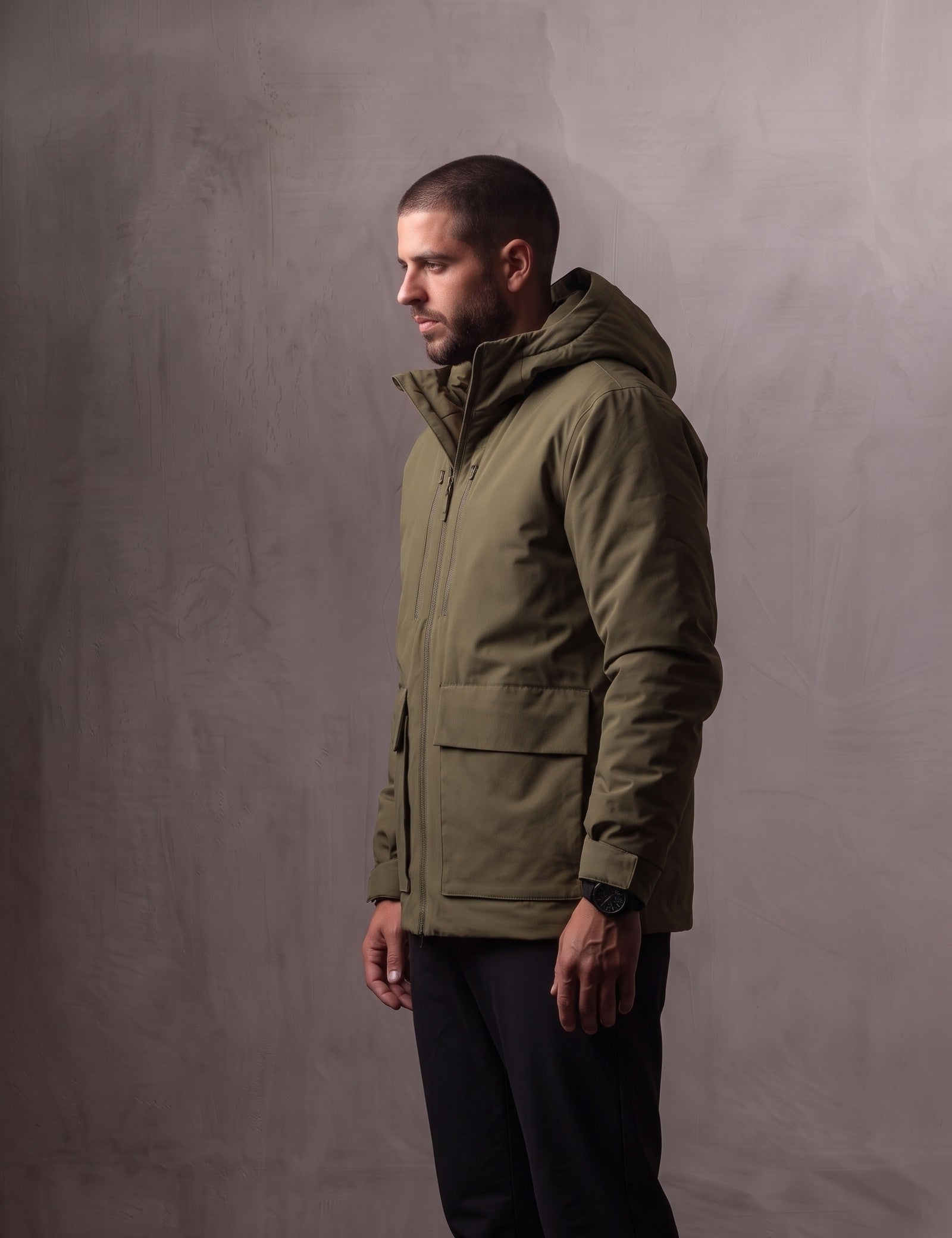 Light Padded Jacket, side view, full length
