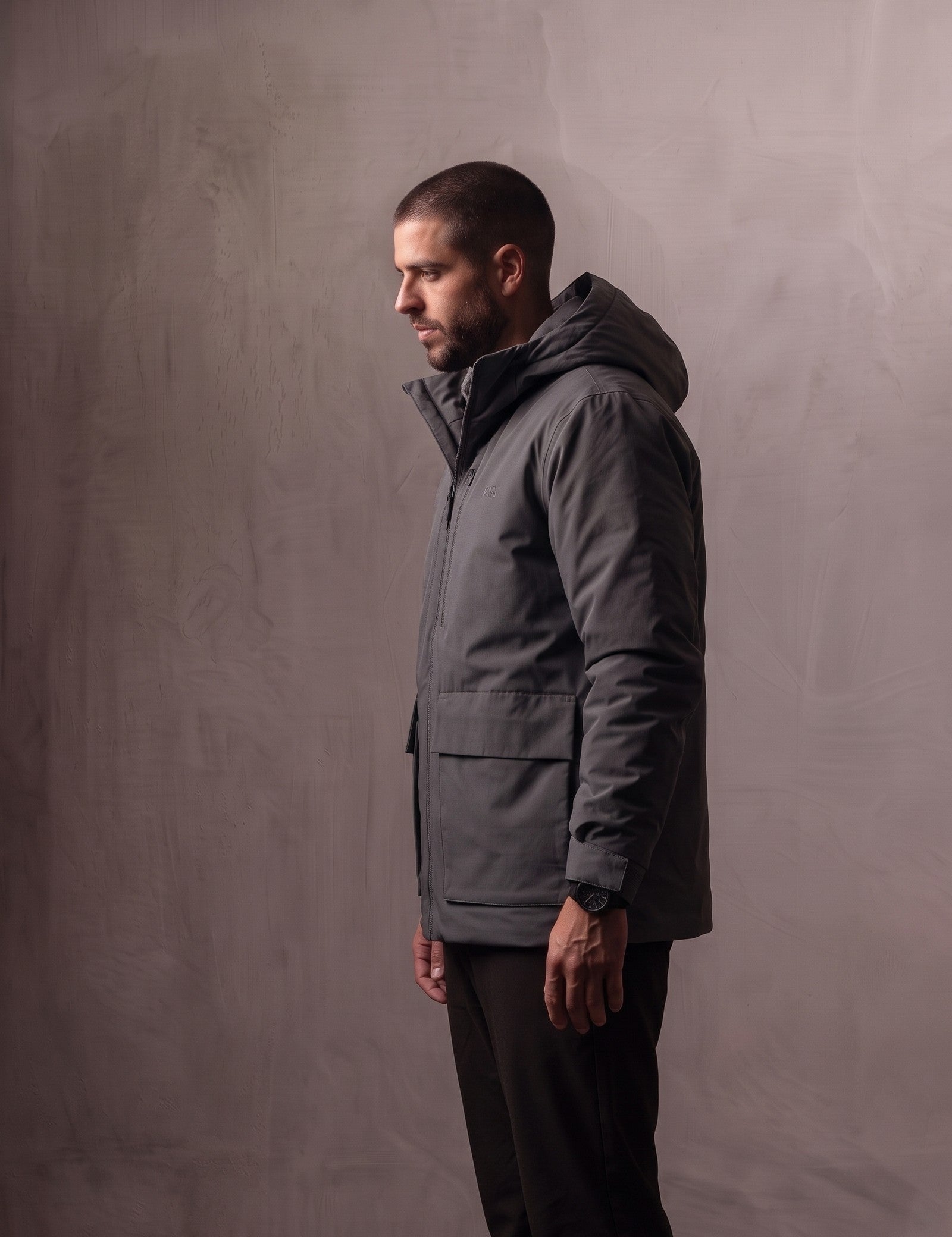 Light Padded Jacket, side view, full length