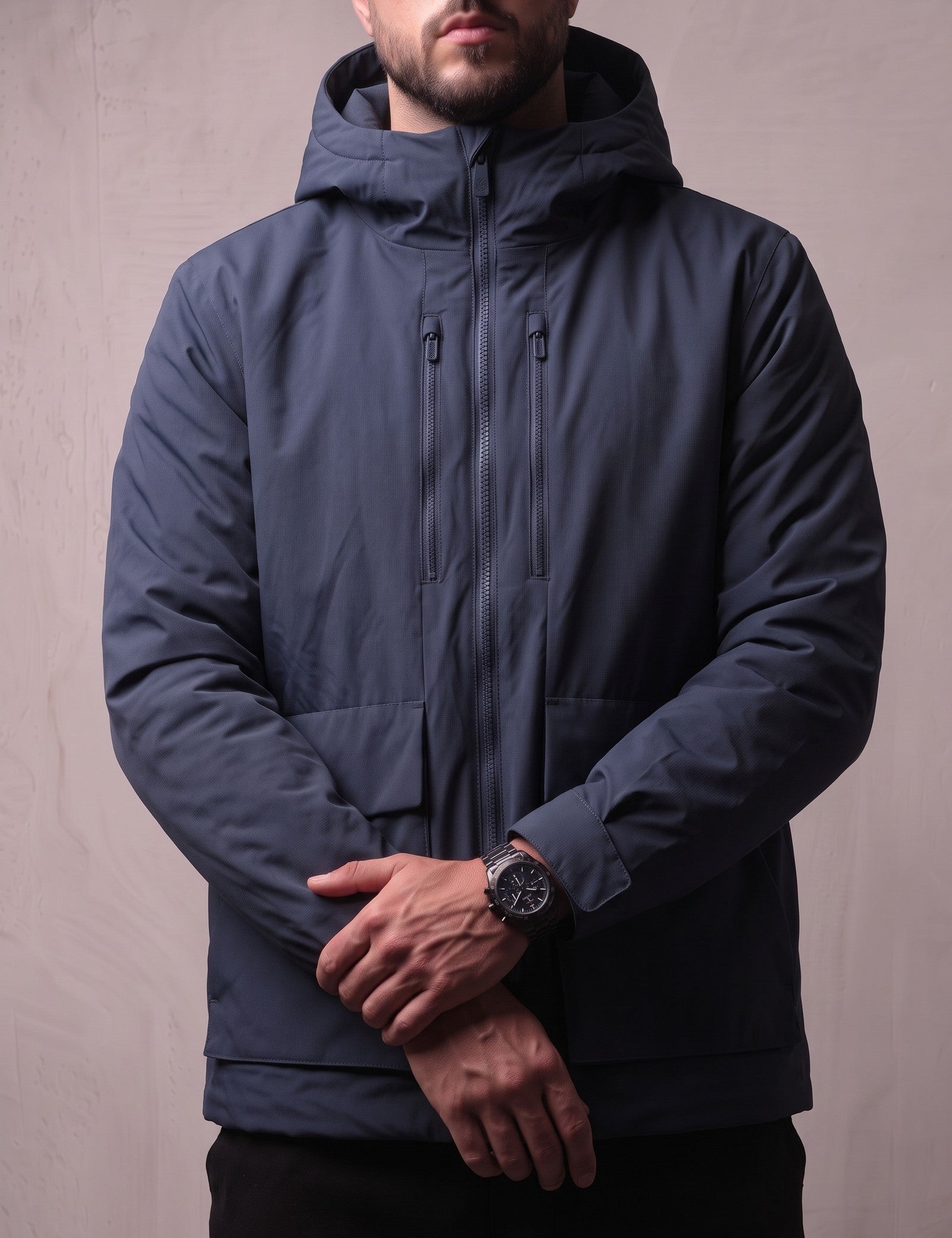Light Padded Jacket, close-up of the upper body