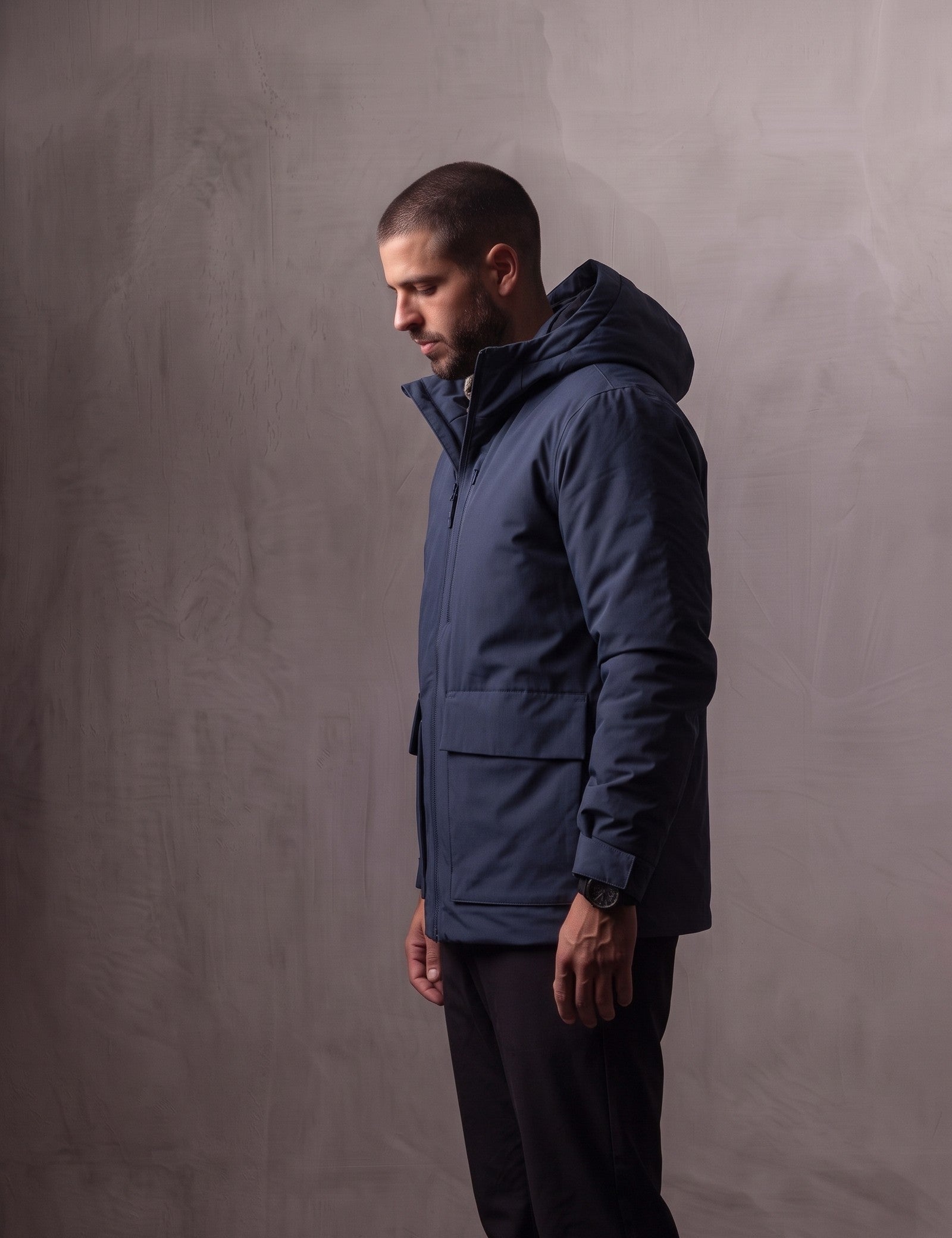 Light Padded Jacket, side view, full length