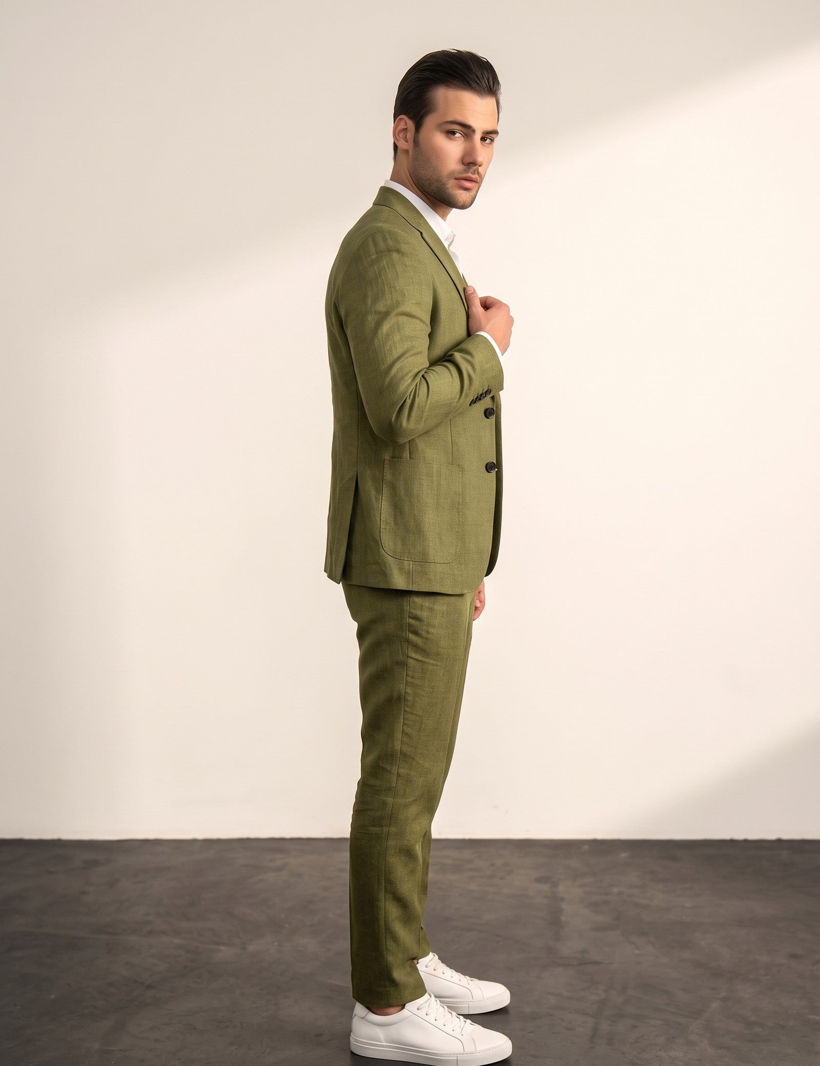 Blazer & Trouser Set, side view, full length