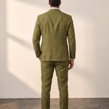 Blazer & Trouser Set, back view, full length