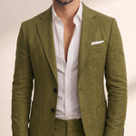 Blazer & Trouser Set, close-up of the upper body