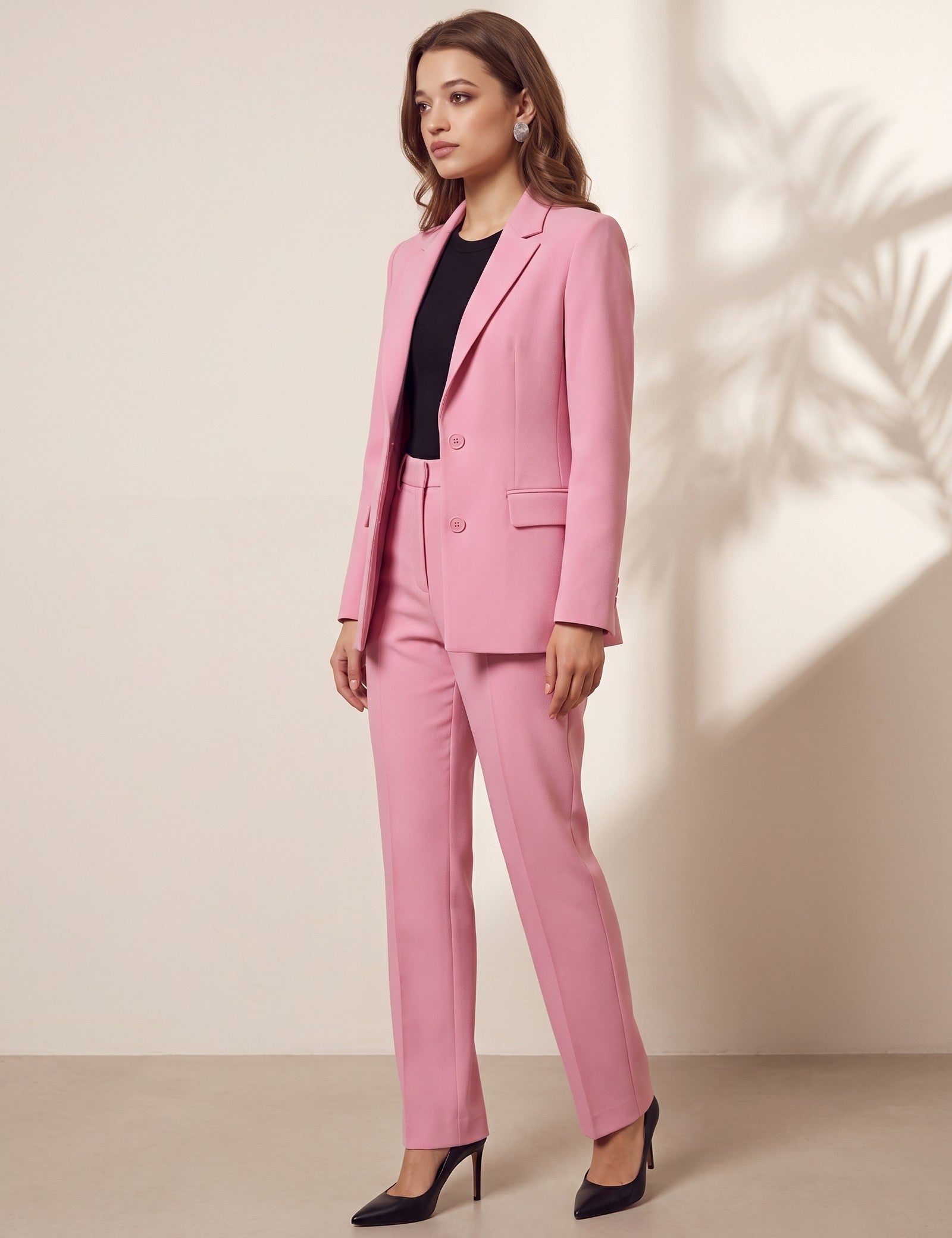 Blazer & Trousers Set, three-quarter view from the left, full length
