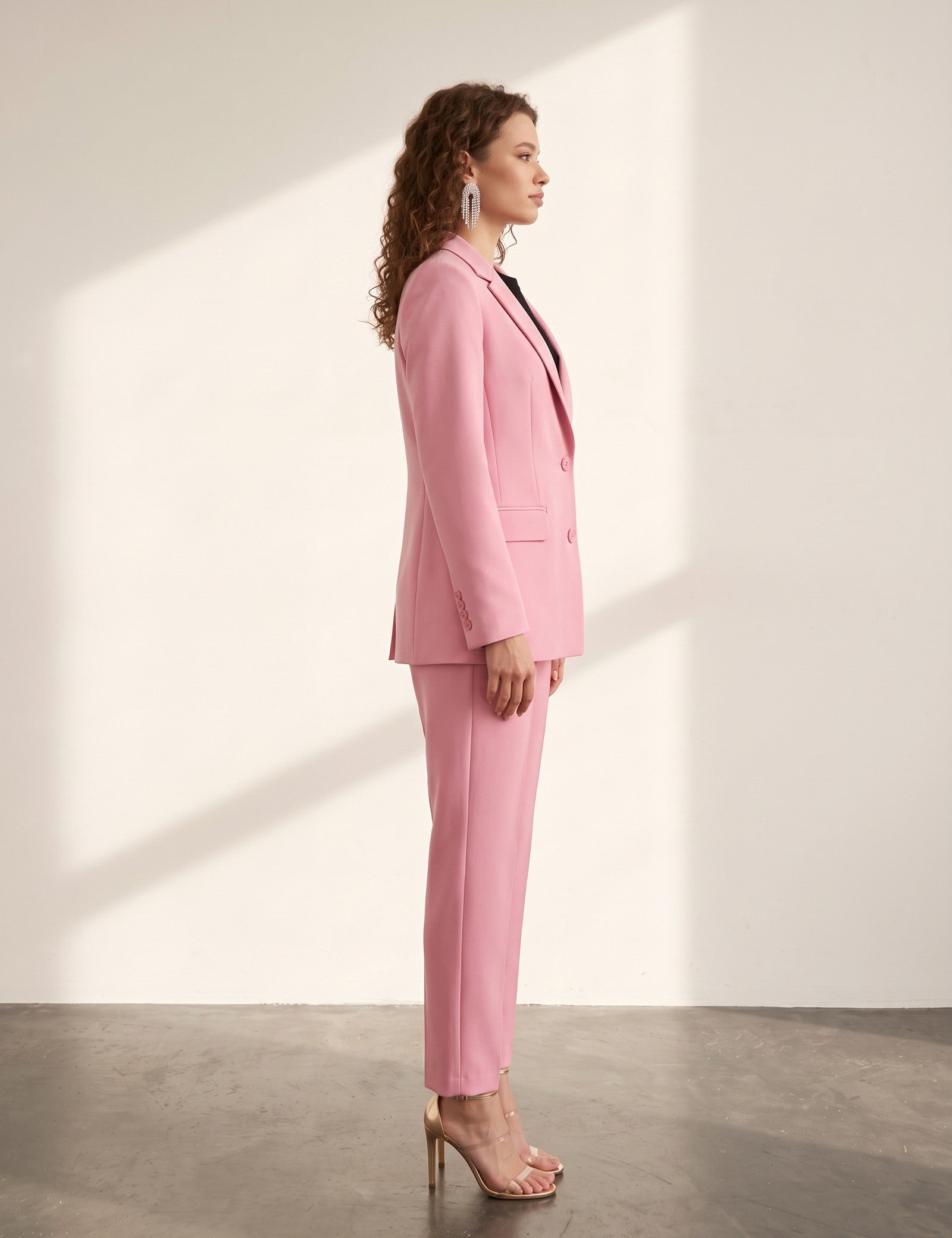 Blazer & Trousers Set, side view, full length