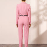 Blazer & Trousers Set, close-up of the upper body
