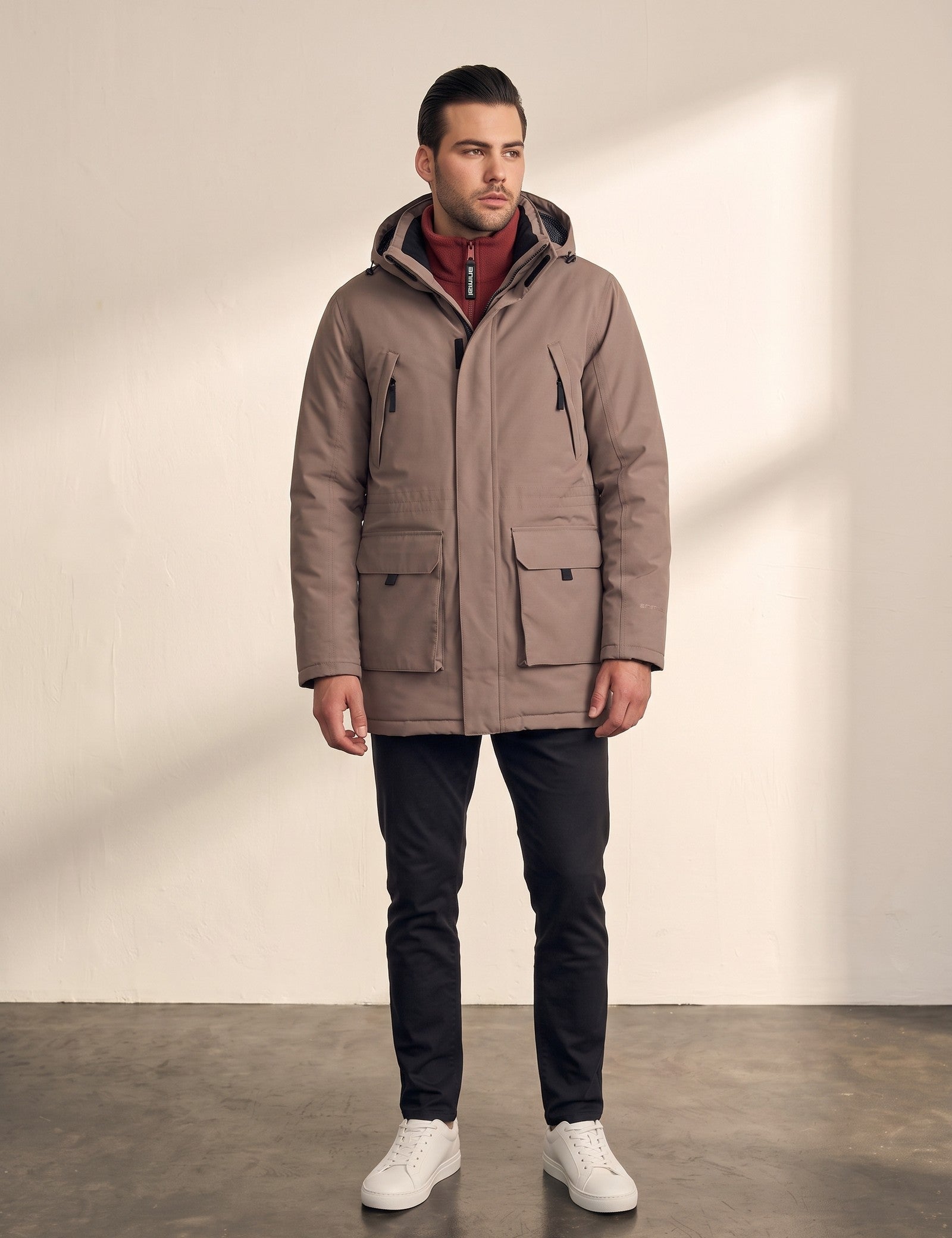 Parka, front view, full length