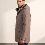 Parka, side view, full length