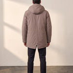 Parka, back view, full length