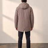 Parka, back view, full length