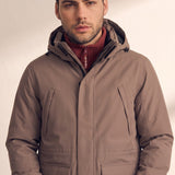 Parka, close-up of the upper body