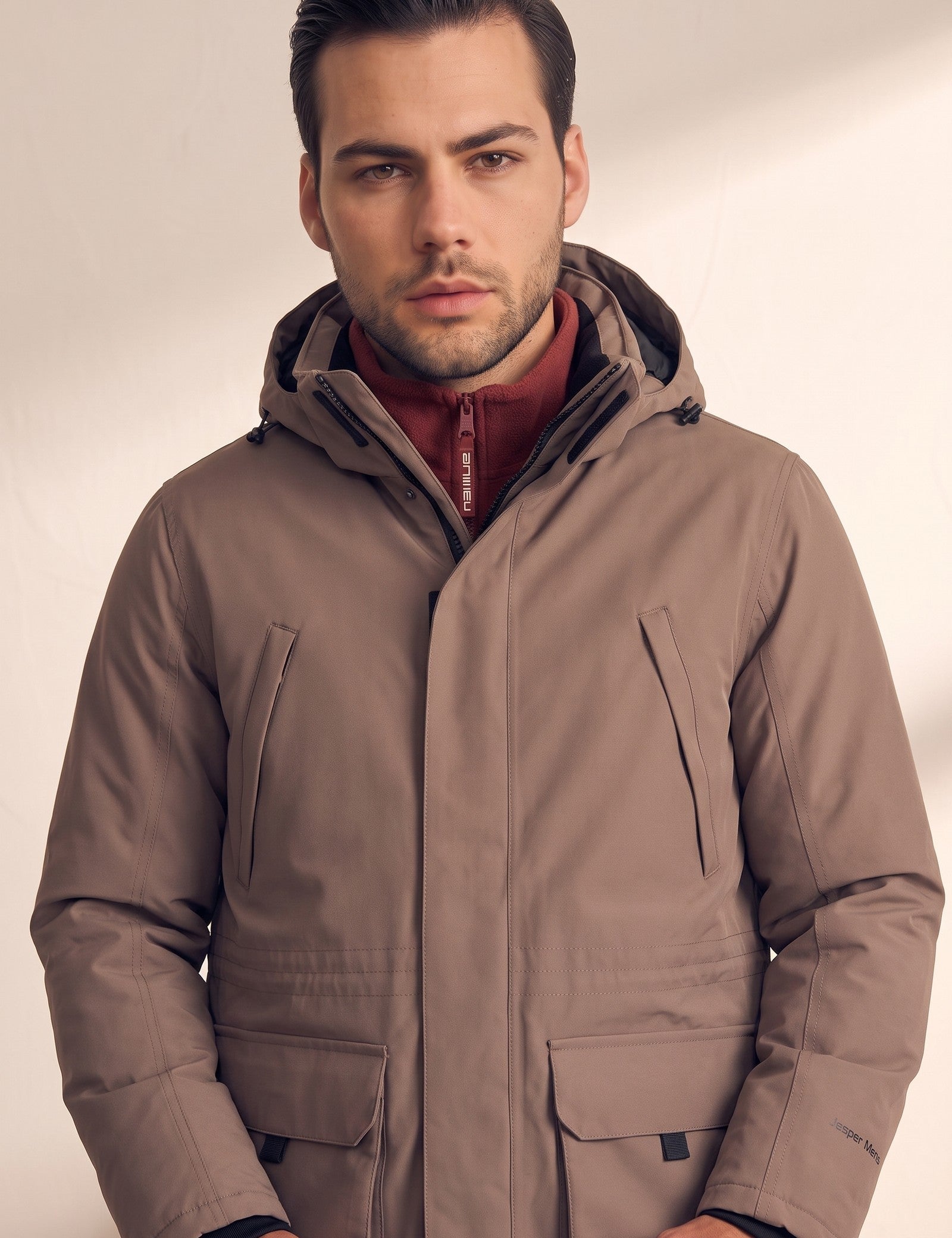 Parka, close-up of the upper body