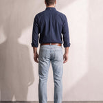 Button-Up Shirt, back view, full length