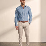 Chambray Shirt, front view, full length