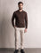 Classic Polo Shirt in Brown, front view, full length