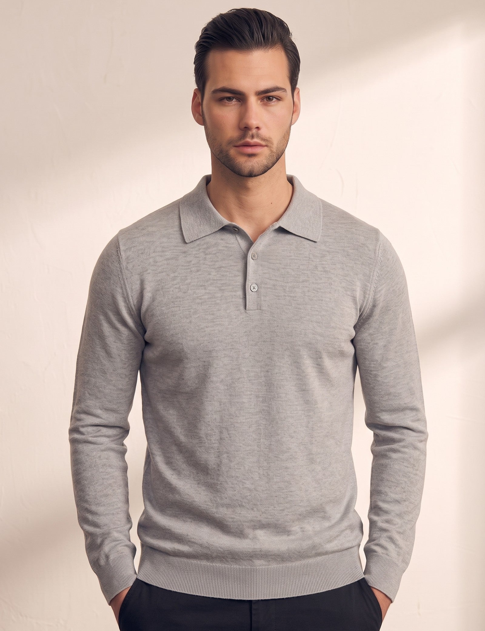 Classic Polo Shirt, close-up of the upper body