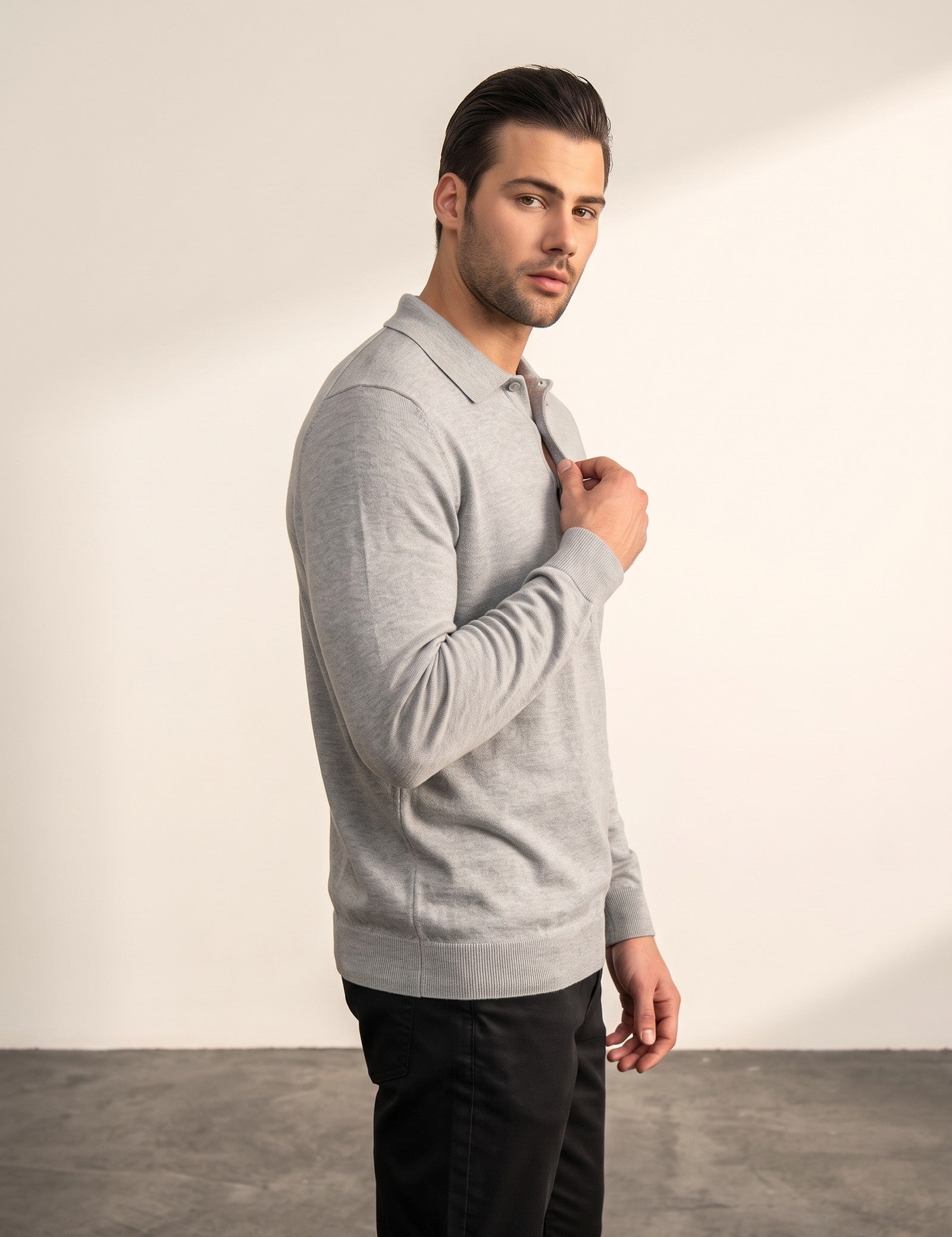 Classic Polo Shirt, side view, full length