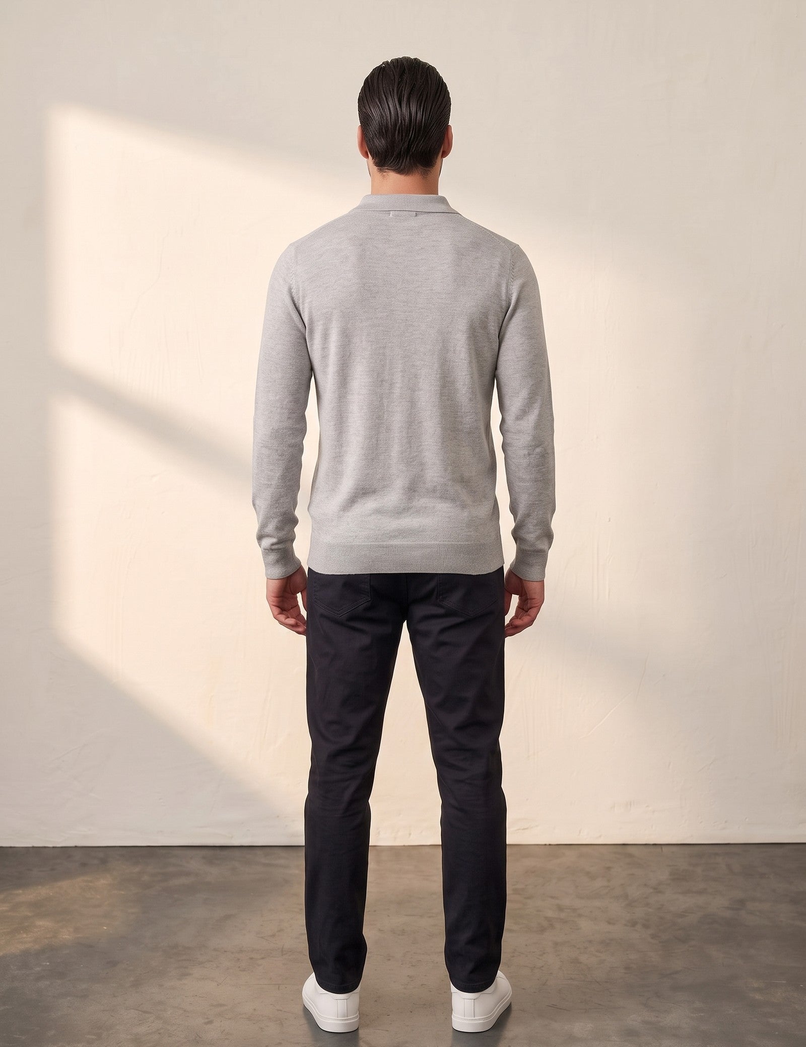 Classic Polo Shirt, back view, full length