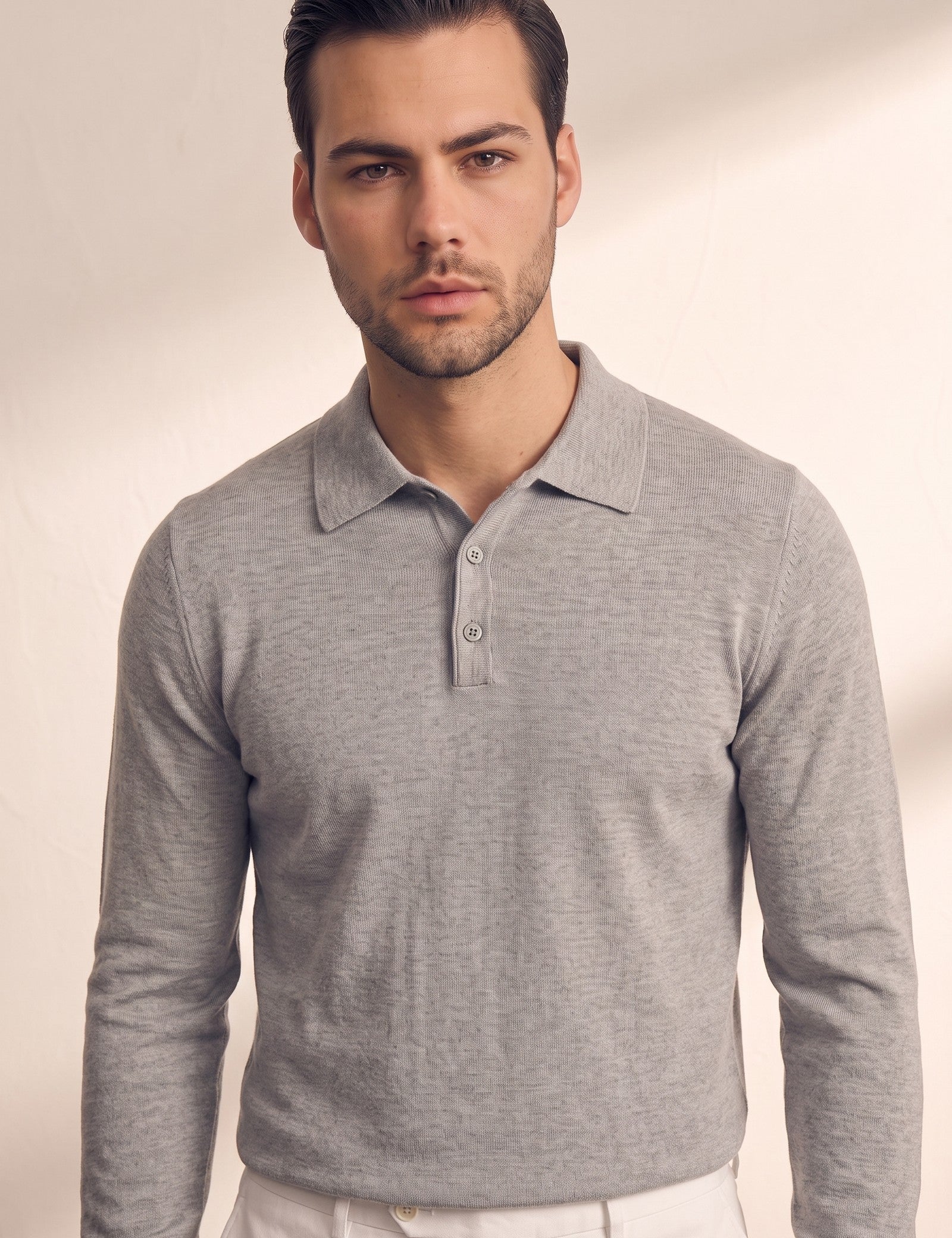 Classic Polo Shirt, close-up of the upper body