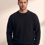 Crewneck Sweater, close-up of the upper body