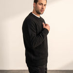 Crewneck Sweater, side view, full length