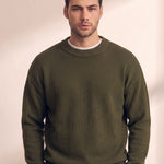 Crewneck Sweater, close-up of the upper body