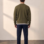 Crewneck Sweater, back view, full length