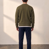 Crewneck Sweater, back view, full length