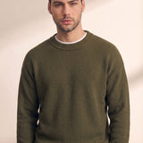 Crewneck Sweater, close-up of the upper body