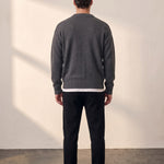 Crewneck Sweater, back view, full length