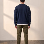 Crewneck Sweater, back view, full length
