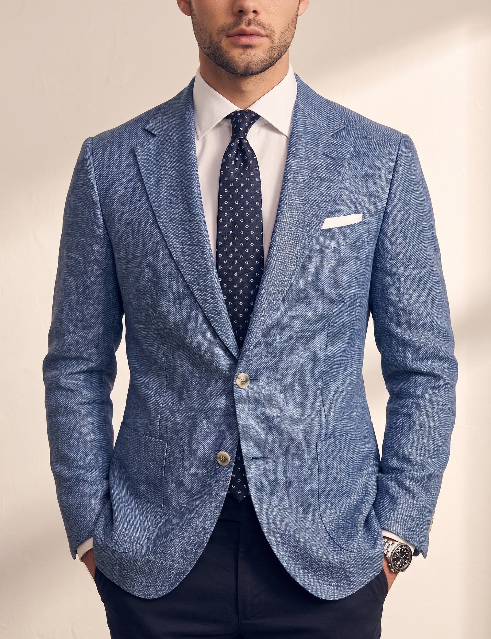 Deluxe Blazer, close-up of the upper body