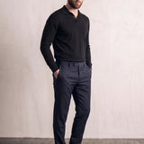 Deluxe Polo Shirt, three-quarter view from the left, full length