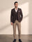 Deluxe Suit in Brown, front view, full length