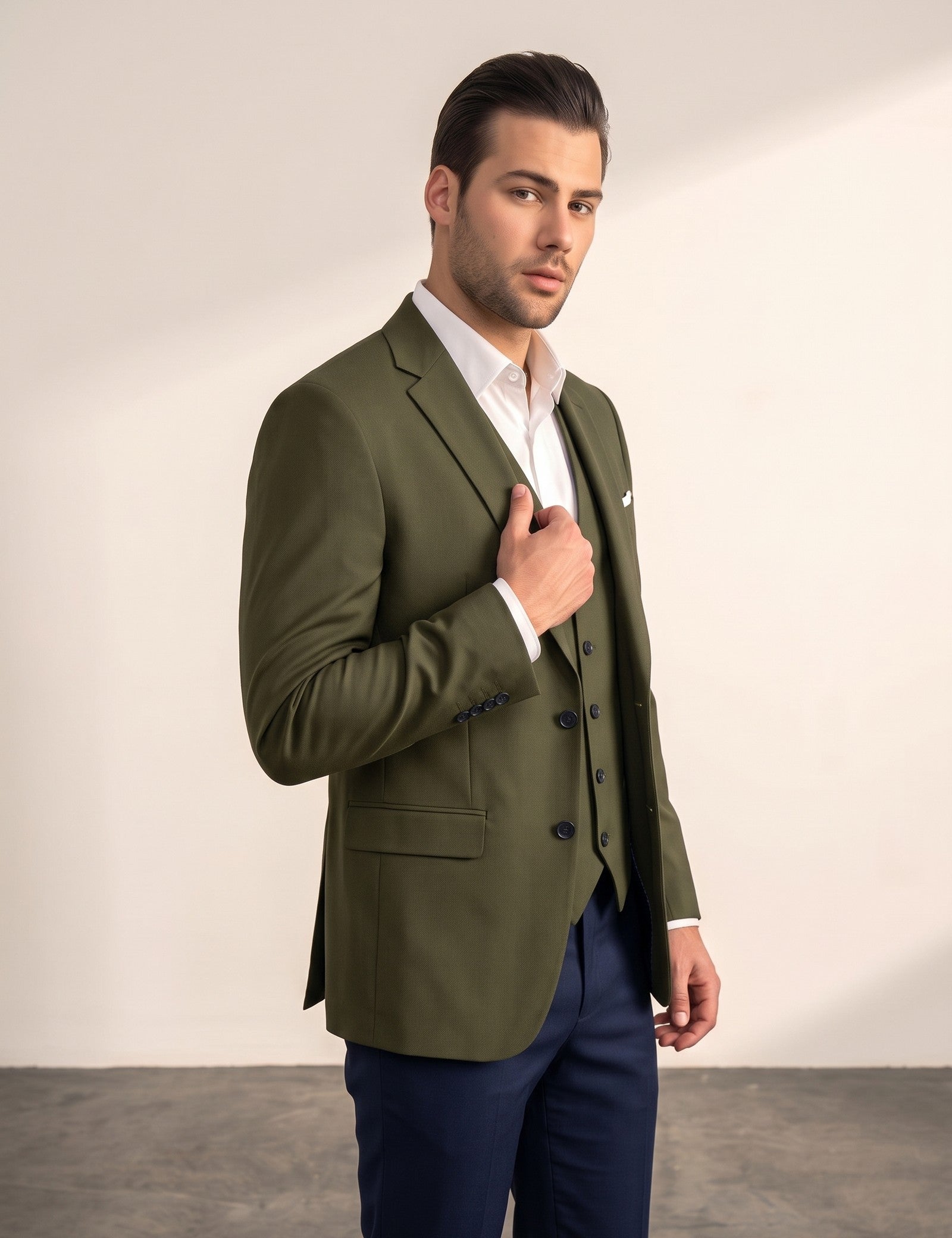 Deluxe Suit, side view, full length