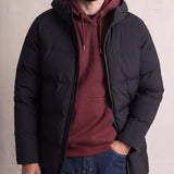 Down Coat, close-up of the upper body