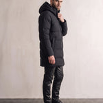 Down Coat, side view, full length
