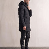 Down Coat, side view, full length