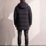 Down Coat, back view, full length