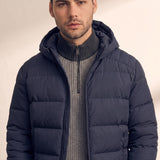 Down Jacket, close-up of the upper body