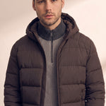 Down Jacket, close-up of the upper body