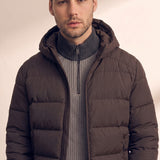 Down Jacket, close-up of the upper body