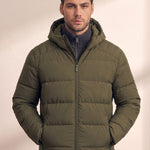 Down Jacket, close-up of the upper body