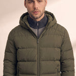 Down Jacket, close-up of the upper body