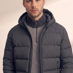 Down Jacket, close-up of the upper body