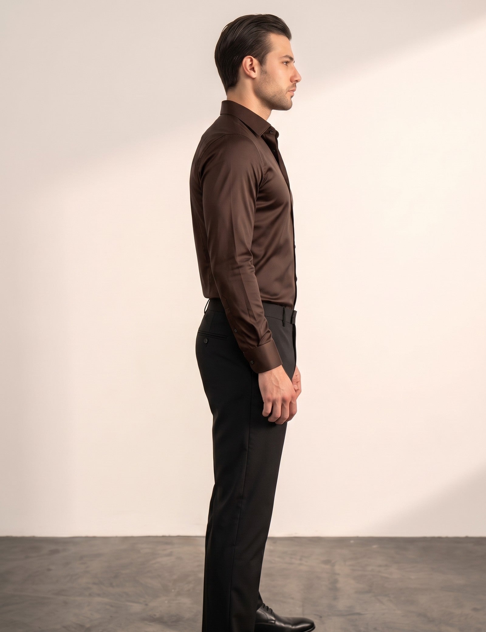 Dress Shirt, side view, full length