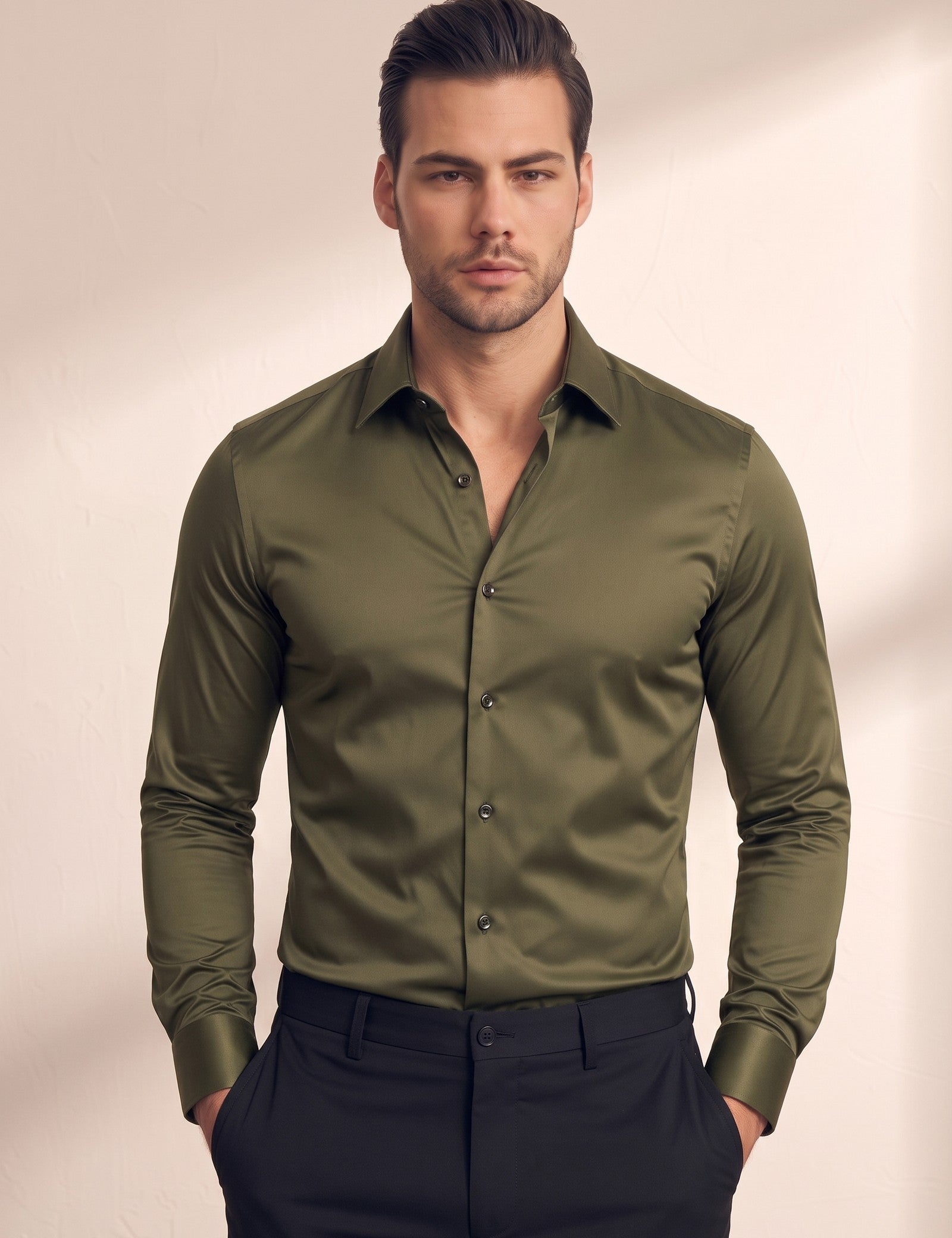 Dress Shirt, close-up of the upper body