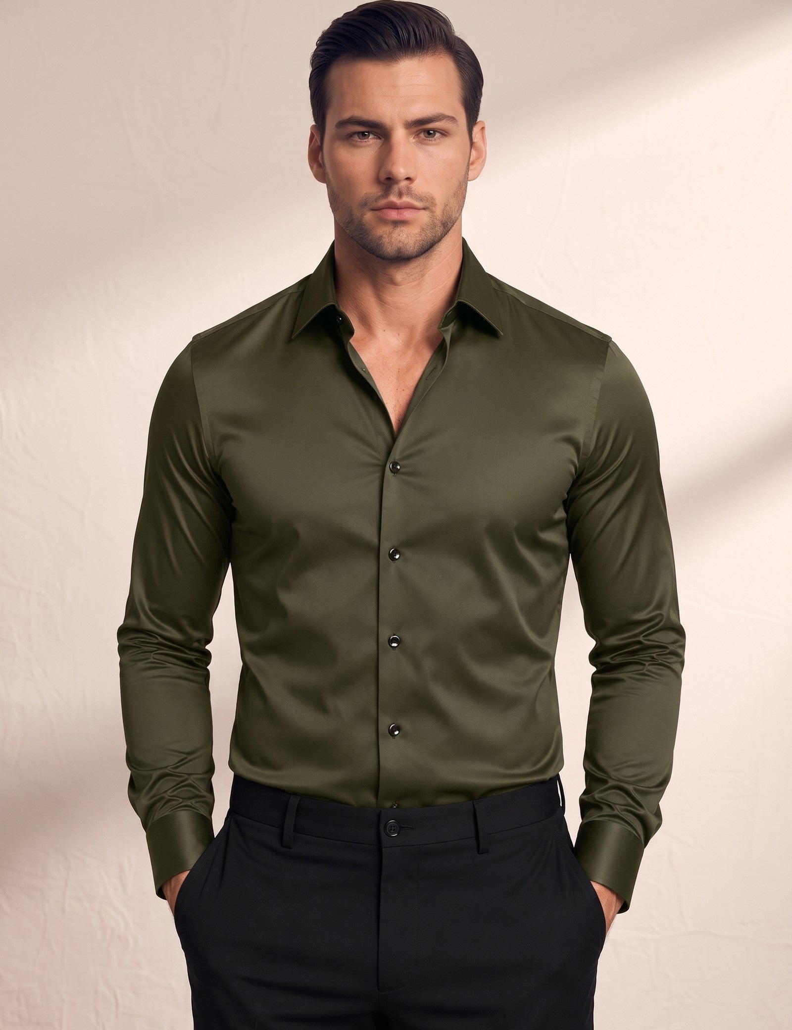 Dress Shirt, close-up of the upper body