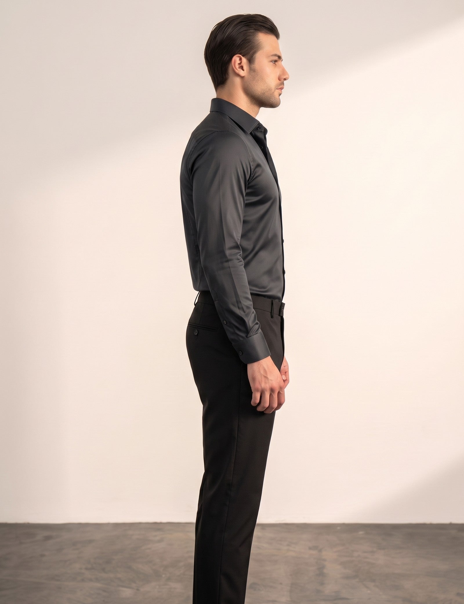 Dress Shirt, side view, full length